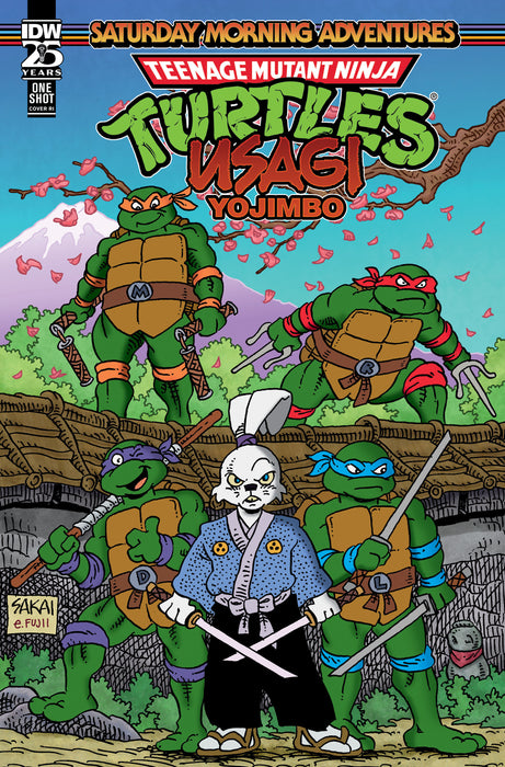 [PRE-ORDER] Teenage Mutant Ninja Turtles/Usagi Yojimbo: Saturday Morning Adventures Variant RI (50) (Sakai)  [1:50]