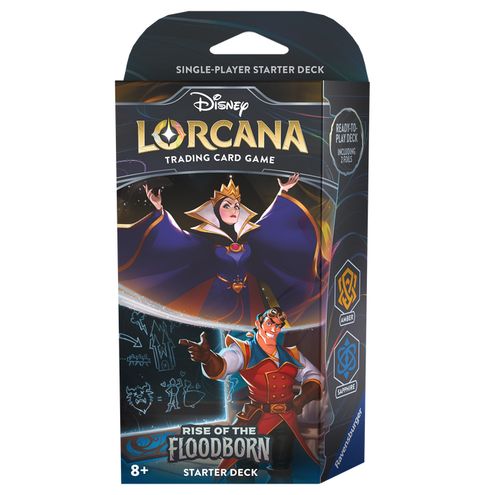 Disney Lorcana Rise of the Floodborn Starter Deck (Amber/Sapphire)