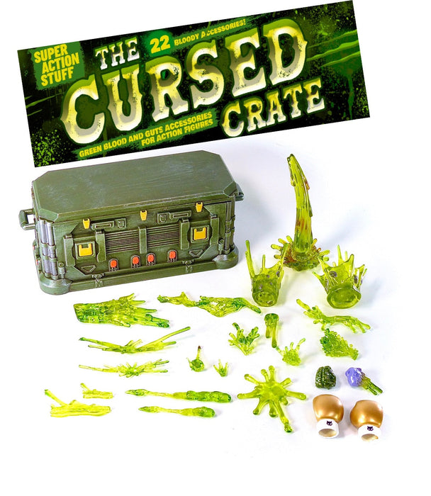 [PREORDER] CURSED CRATE - Green Monster Blood! 1/12 Accessories and Gold Boxing Gloves (Super Action Stuff)