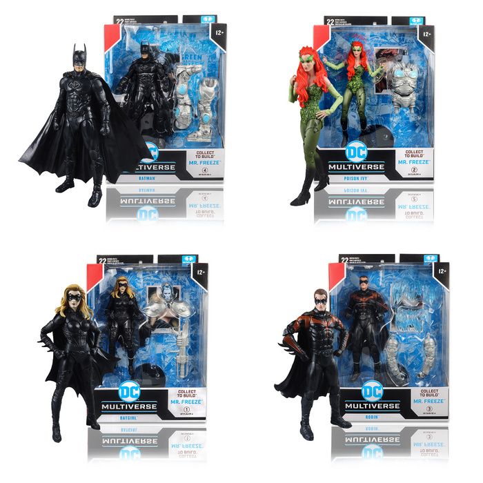 Batman & Robin Bundle Set with Mr. Freeze 7" Build-A-Figure