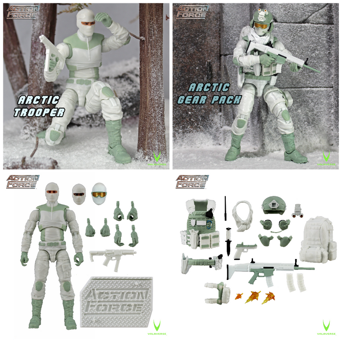 Bundle: Arctic Trooper & Arctic Gear Pack  - Series 4 (Action Force)