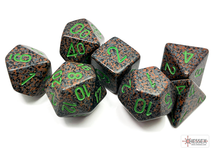 Chessex Speckled Earth Polyhedral 7-Dice Set