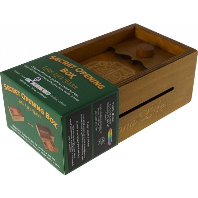 Secret Opening Box - Long Life Bank | Wooden Puzzle Game | Puzzle Master