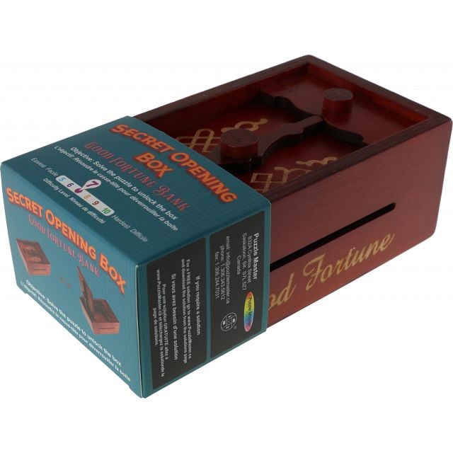 Secret Opening Box - Good Fortune Bank | Wooden Puzzle Game | Puzzle Master