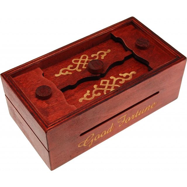 Secret Opening Box - Good Fortune Bank | Wooden Puzzle Game | Puzzle Master