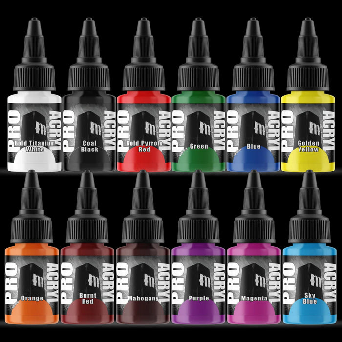 Monument Hobbies Pro Acryl Base Set - 24 Colors