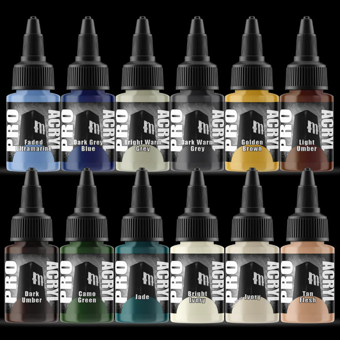 Monument Hobbies Pro Acryl Base Set - 24 Colors