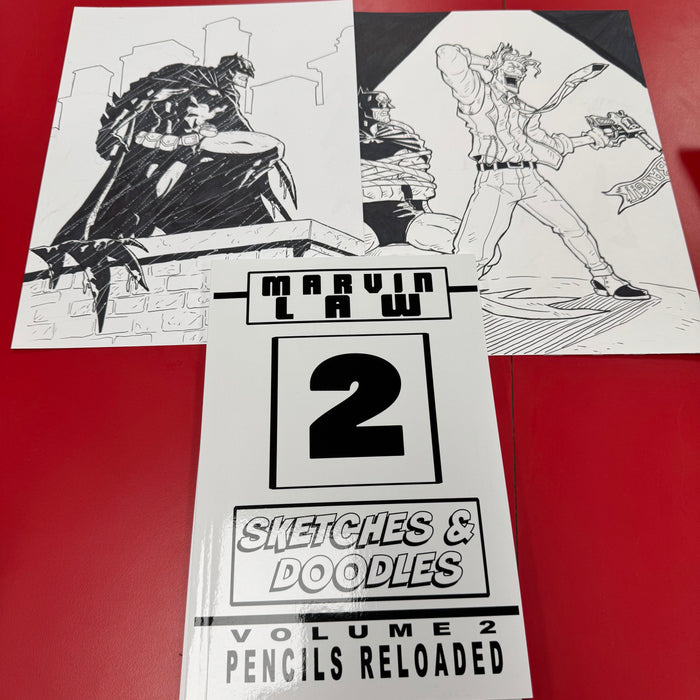 Batman Day 2025 - Marvin Law Original Artwork + Sketches & Doodles Vol 2