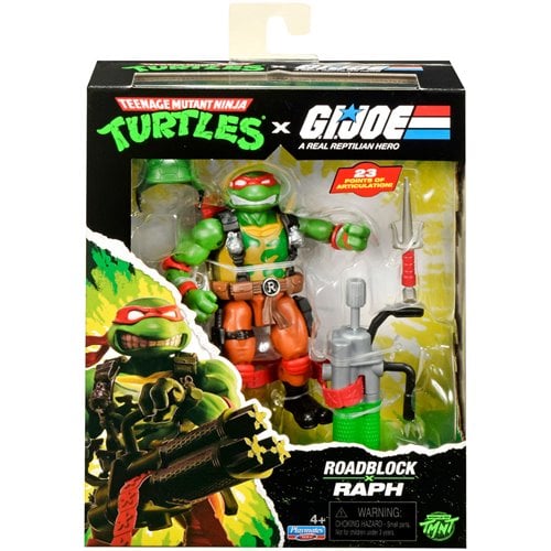 [PREORDER] Teenage Mutant Ninja Turtles x G.I. Joe Raphael x Roadblock | Action Figures | Playmates