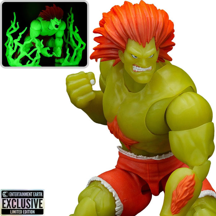 Ultra Street Fighter II Blanka Glow-in-the-Dark (Entertainment Earth Exclusive) | Action Figure | Jada Toys