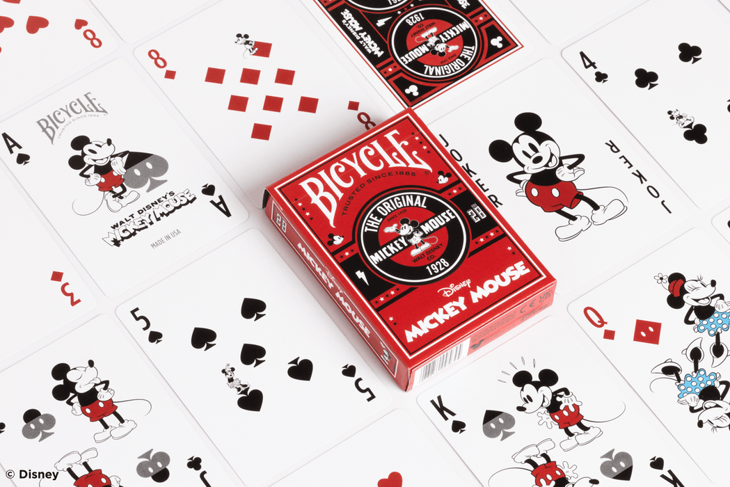 Disney Classic Mickey Mouse inspired Playing Cards by Bicycle