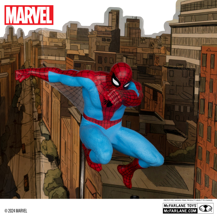 Spider-Man 1:10th Scale Collectible with Scene (The Amazing Spider-Man #38) Gold Label (MCFARLANE TOYS)