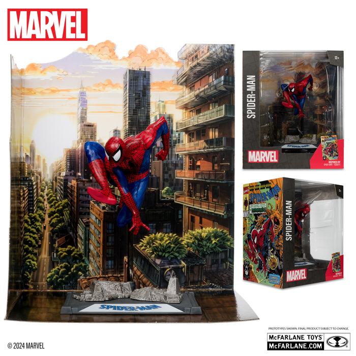 Spider-Man 1:10th Scale Collectible with Scene (Spider-Man #6) (MCFARLANE TOYS)