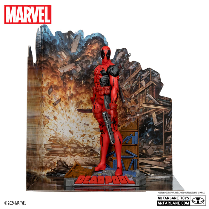 Deadpool 1:10th Scale Collectible with Scene (The New Mutants #98) (MCFARLANE TOYS)