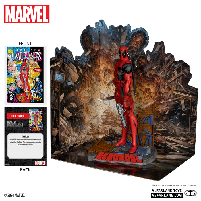 Deadpool 1:10th Scale Collectible with Scene (The New Mutants #98) (MCFARLANE TOYS)