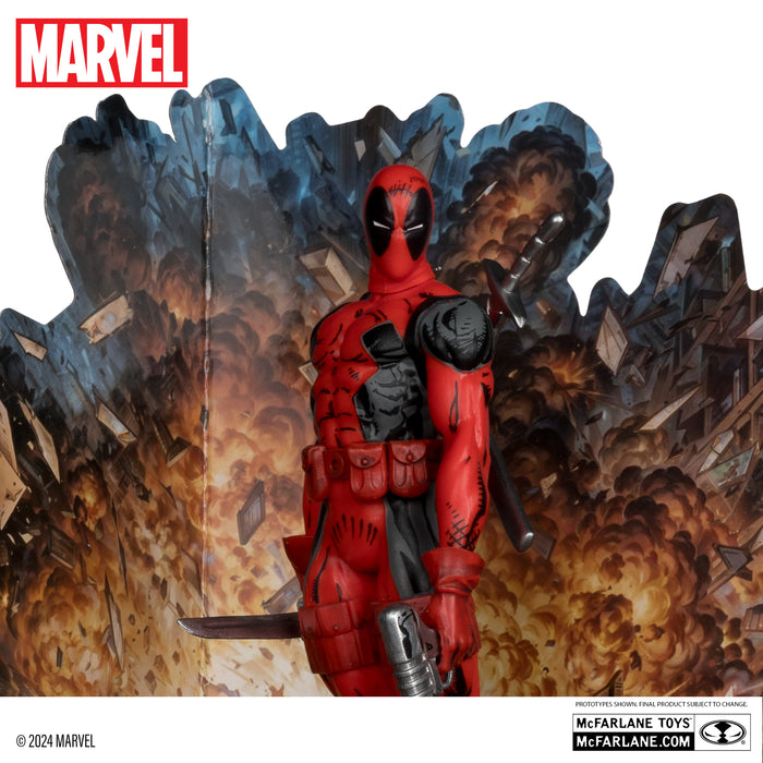 Deadpool 1:10th Scale Collectible with Scene (The New Mutants #98) (MCFARLANE TOYS)