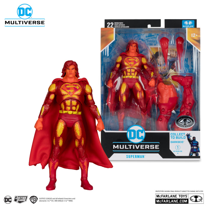 JUSTICE LEAGUE TASK FORCE - SUPERMAN (Platinum Edition) (DC BUILD-A 7" FIG WV14)