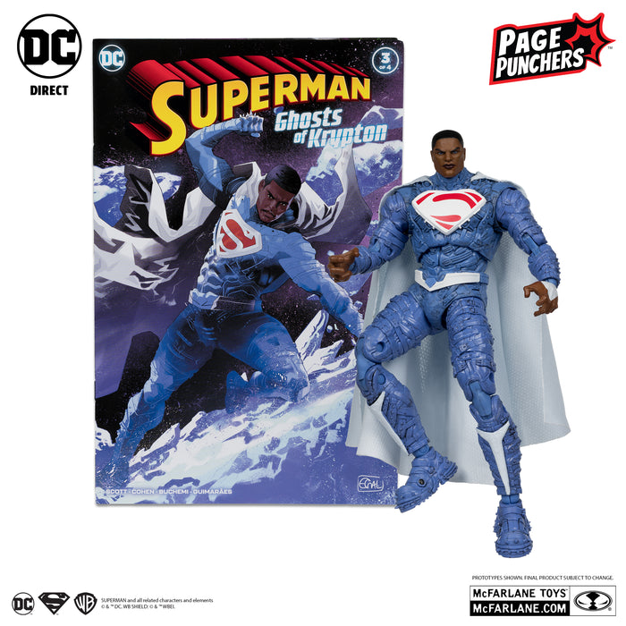 EARTH-2 SUPERMAN 7″ FIGURE WITH SUPERMAN: GHOSTS OF KRYPTON COMIC (PAGE PUNCHERS)