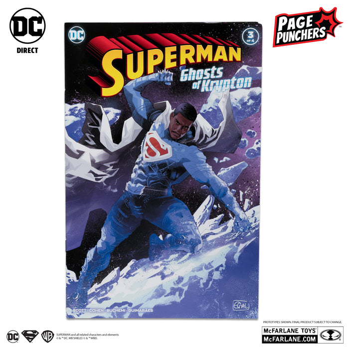 EARTH-2 SUPERMAN 7″ FIGURE WITH SUPERMAN: GHOSTS OF KRYPTON COMIC (PAGE PUNCHERS)