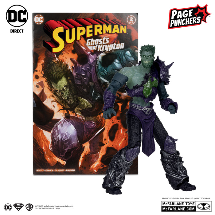 GHOST OF ZOD 7″ FIGURE WITH SUPERMAN: GHOSTS OF KRYPTON COMIC (PAGE PUNCHERS)