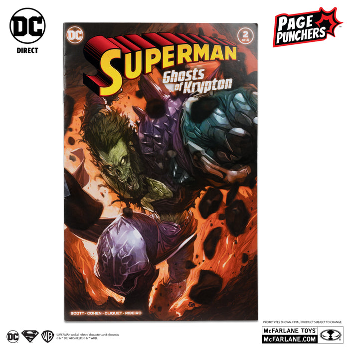 GHOST OF ZOD 7″ FIGURE WITH SUPERMAN: GHOSTS OF KRYPTON COMIC (PAGE PUNCHERS)