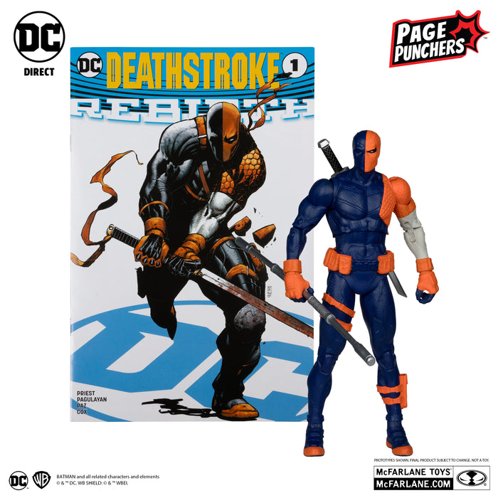 Deathstroke (DC Rebirth) 7in Figure with Comic (Page Punchers) (McFarlane Toys)