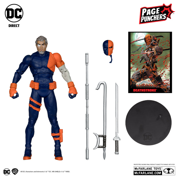 Deathstroke (DC Rebirth) 7in Figure with Comic (Page Punchers) (McFarlane Toys)