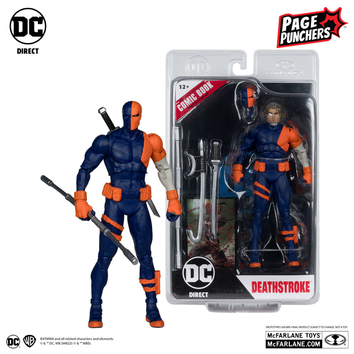 Deathstroke (DC Rebirth) 7in Figure with Comic (Page Punchers) (McFarlane Toys)