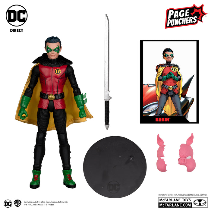 Robin (Batman: Reborn) 7in Figure with Comic (Page Punchers) (McFarlane Toys)