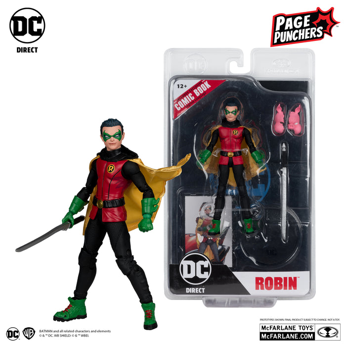 Robin (Batman: Reborn) 7in Figure with Comic (Page Punchers) (McFarlane Toys)