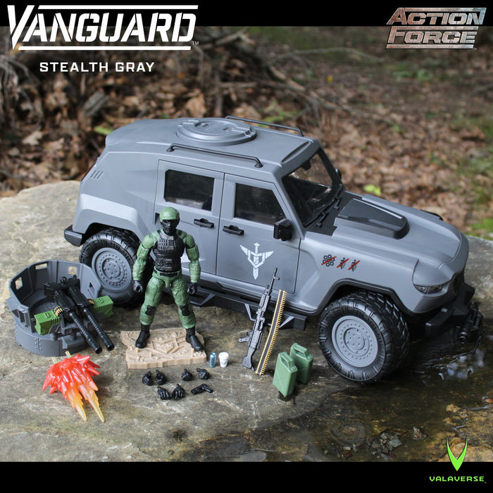 Action Force VANGUARD Vehicle Stealth Gray (Includes: Stealth Gray Missile Launcher Add-On)