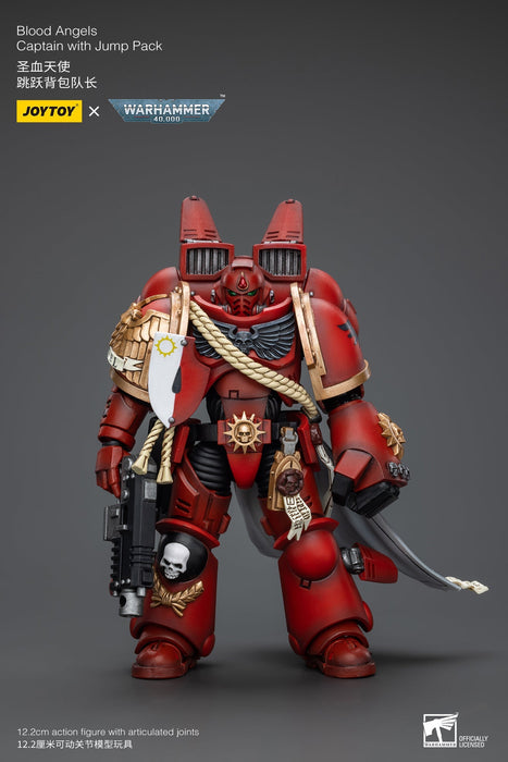 Blood Angels Captain With Jump Pack - Warhammer 40K Action Figure (JOYTOY)