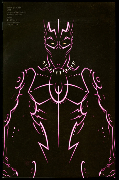 Black Panther #1 Negative Space Variant Edition | Marvel Comics | Signed By JTC