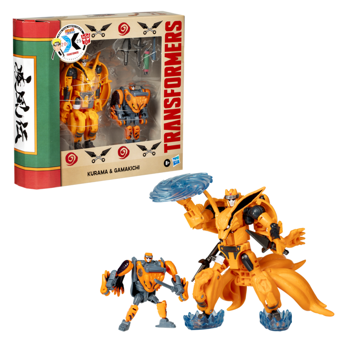 Transformers Collaborative NARUTO SHIPPUDEN x Transformers Kurama and Gamakichi