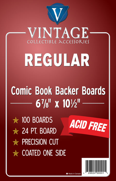 Regular / Silver Size - 24pt - 7" x 10 1/2" (Comic Boards)