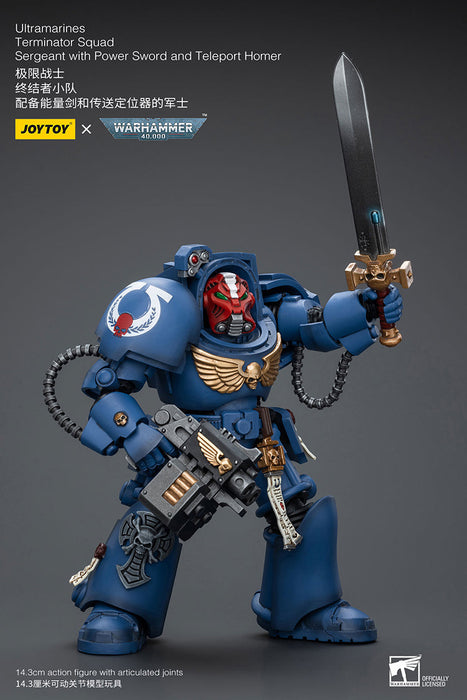 Ultramarines Terminator Squad Sergeant with Power Sword and Teleport Homer