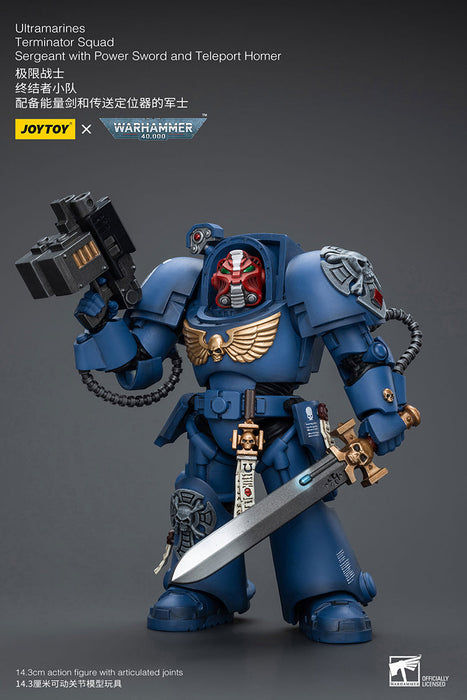 Ultramarines Terminator Squad Sergeant with Power Sword and Teleport Homer