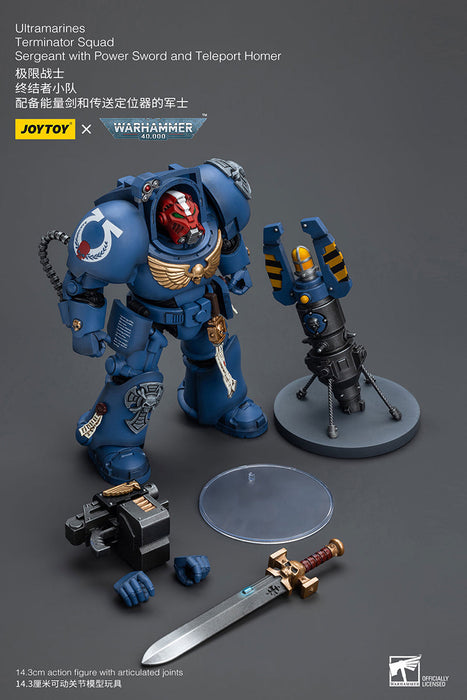 Ultramarines Terminator Squad Sergeant with Power Sword and Teleport Homer