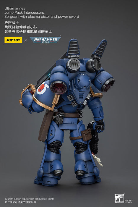 Ultramarines Jump Pack Intercessors Sergeant with Plasma Pistol and Power Sword