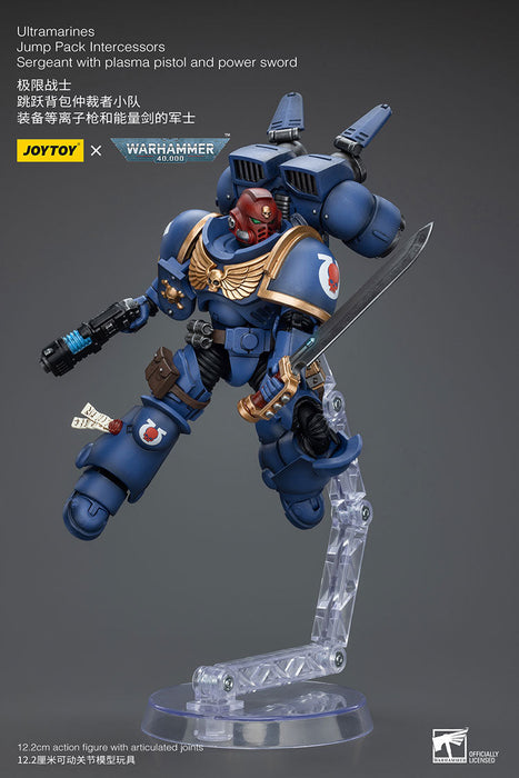 Ultramarines Jump Pack Intercessors Sergeant with Plasma Pistol and Power Sword