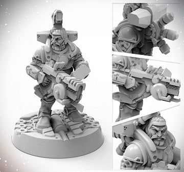 Starfinder Masterclass Miniatures: Dwarf Soldier