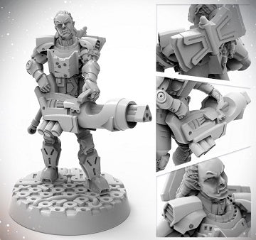 Starfinder Masterclass Miniatures: Half Orc Soldier