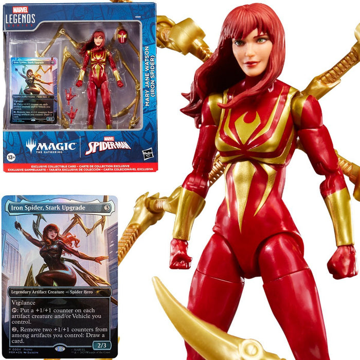 spider man figures with mtg cards Spider-Man Marvel Legends Magic: The Gathering 6-Inch Action Figure an — Heroes World