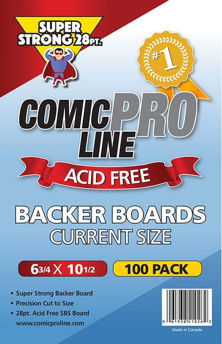 28pt Comic Backing Boards (Various Sizes)