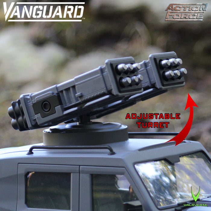 Action Force VANGUARD Vehicle Stealth Gray (Includes: Stealth Gray Missile Launcher Add-On)