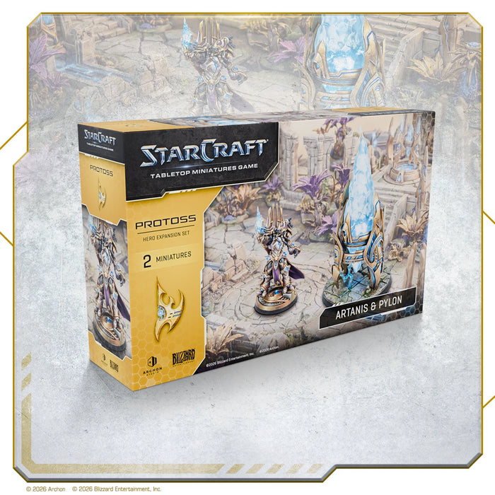 [PREORDER[ Hierarch Artanis & Pylon Hero Expansion Set | Protoss | Starcraft: The Miniatures Game