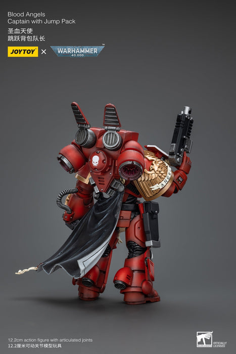 Blood Angels Captain With Jump Pack - Warhammer 40K Action Figure (JOYTOY)