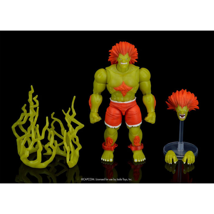 Ultra Street Fighter II Blanka Glow-in-the-Dark (Entertainment Earth Exclusive) | Action Figure | Jada Toys