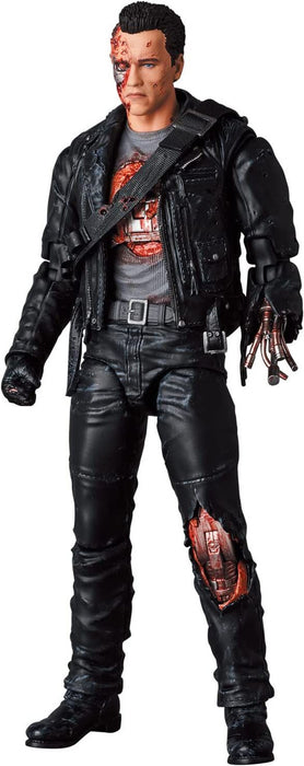 MAFEX Terminator T-800 T2 Damaged Version Action Figure