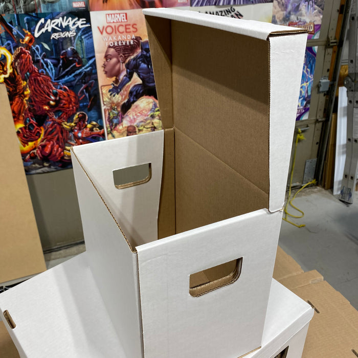 Short Comic Storage Box (Single Wall with Lid Attached)